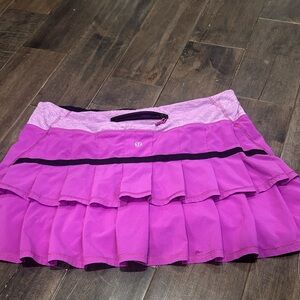Lululemon Athletica Purple Ruffled Athletic Skirt